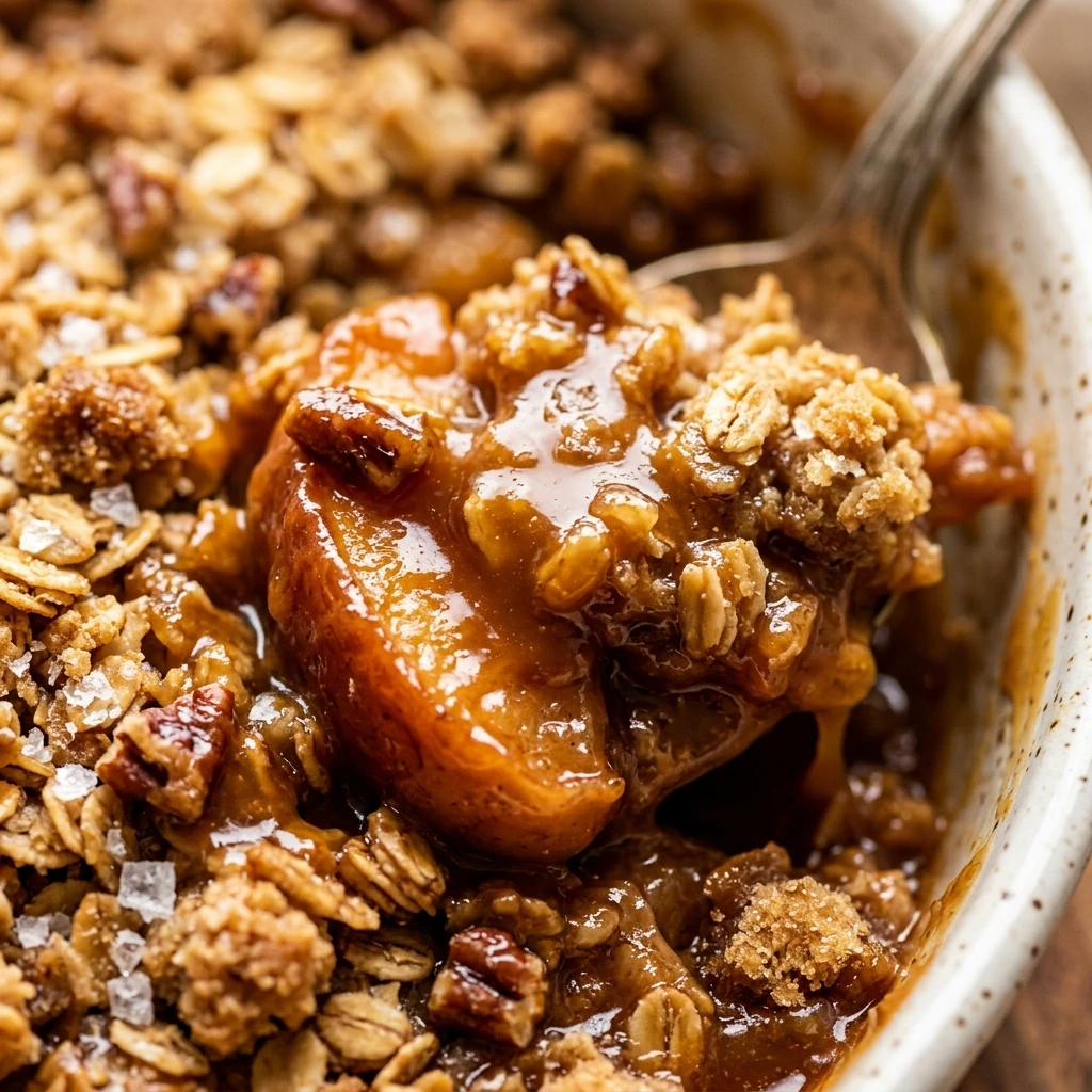 Salted Caramel Apple Crisp Recipe