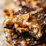 Salted Caramel Apple Pretzel Bark Recipe