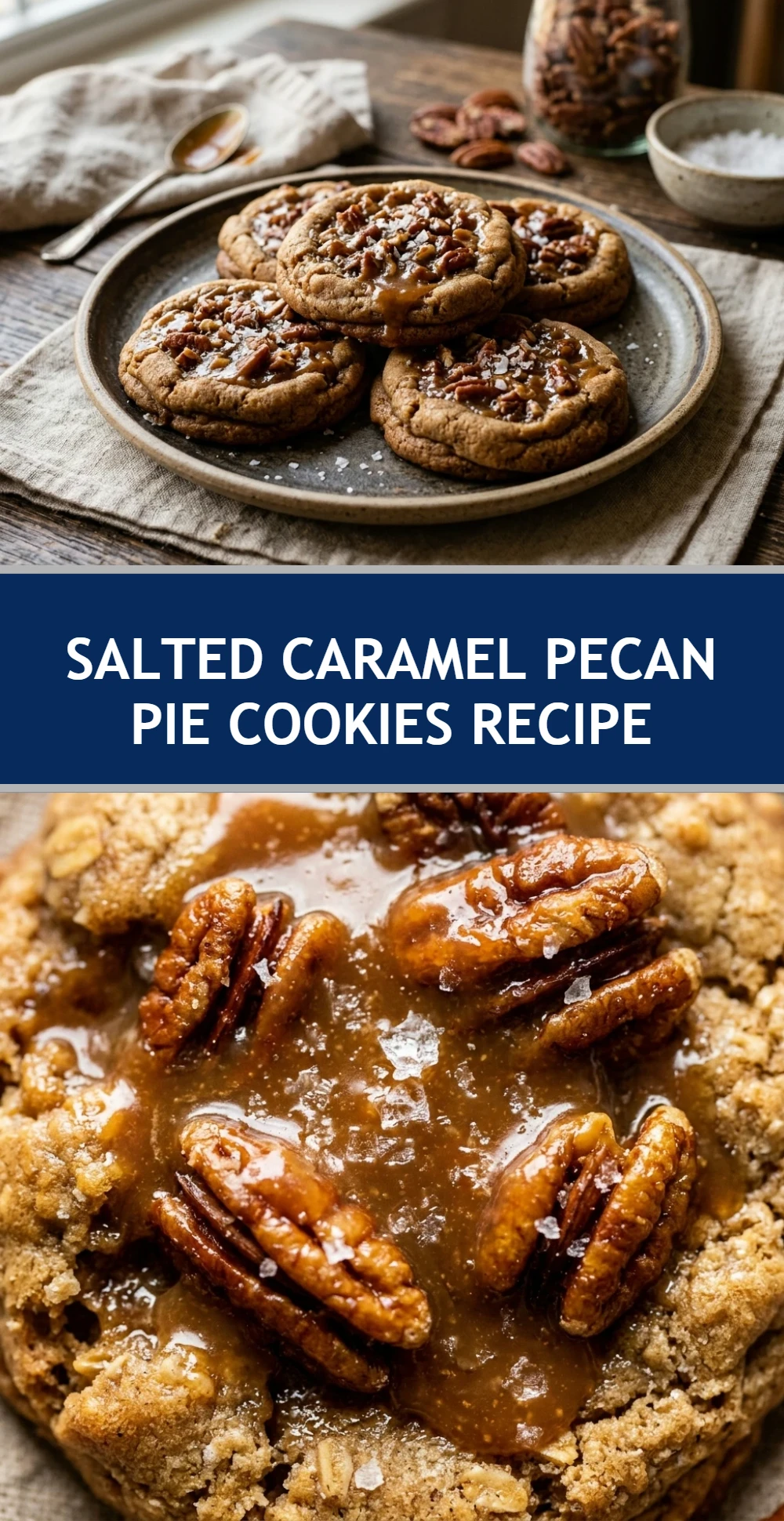 Salted Caramel Pecan Pie Cookies Recipe