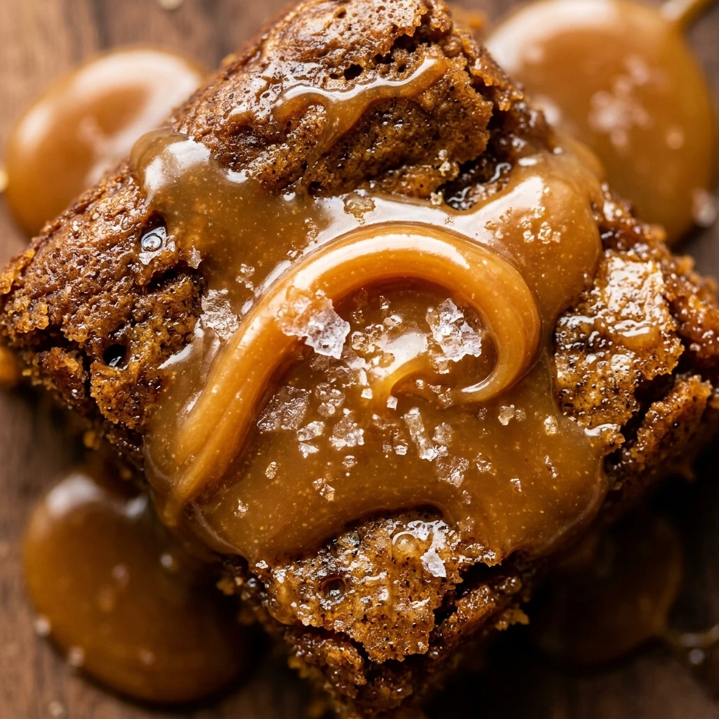 Salted Caramel Pumpkin Blondies Recipe