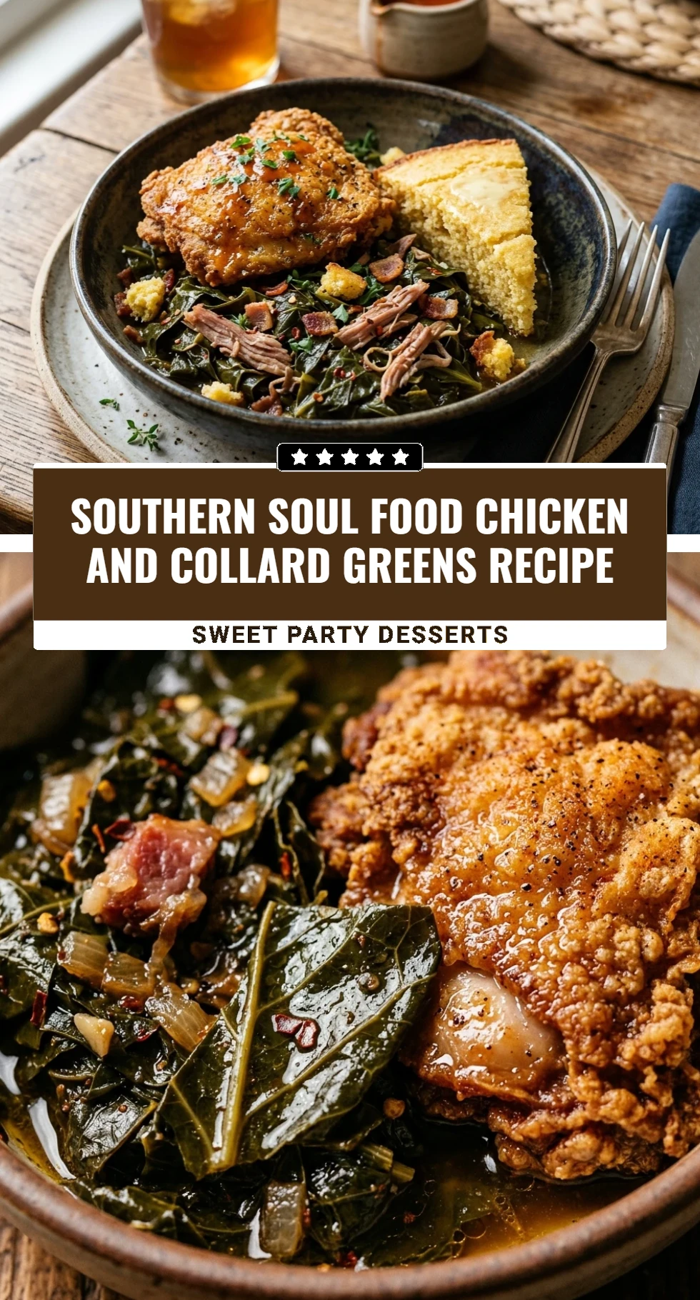 Southern Soul Food Chicken And Collard Greens Recipe