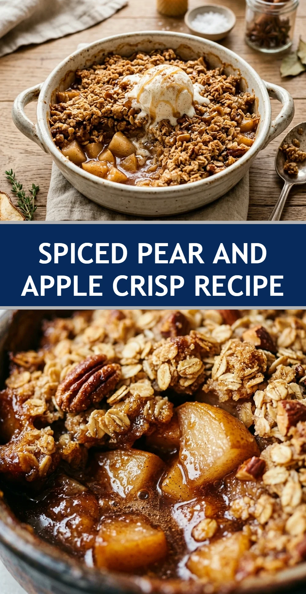 Spiced Pear And Apple Crisp Recipe
