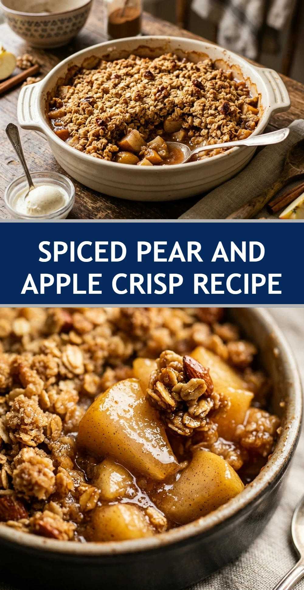 Spiced Pear And Apple Crisp Recipe