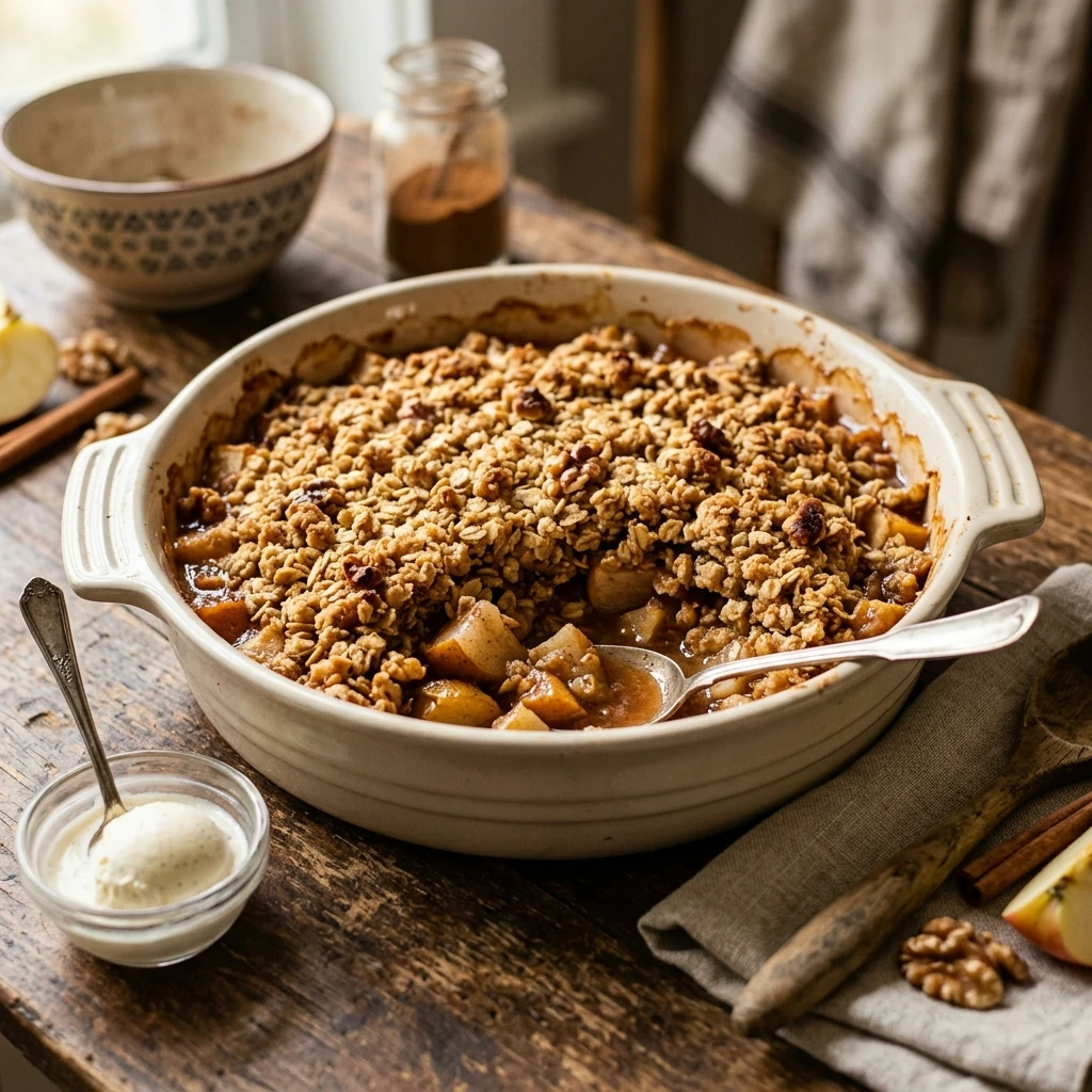 Spiced Pear And Apple Crisp Recipe