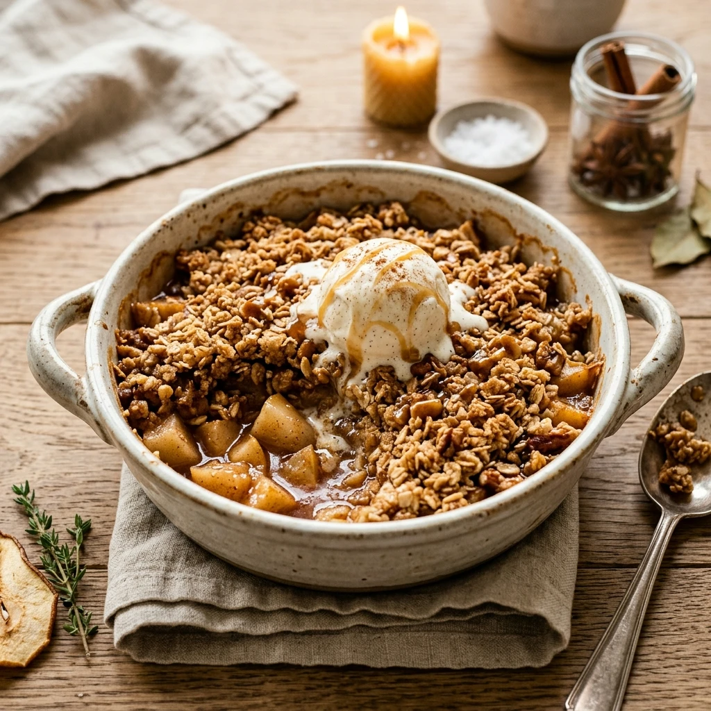 Spiced Pear And Apple Crisp Recipe