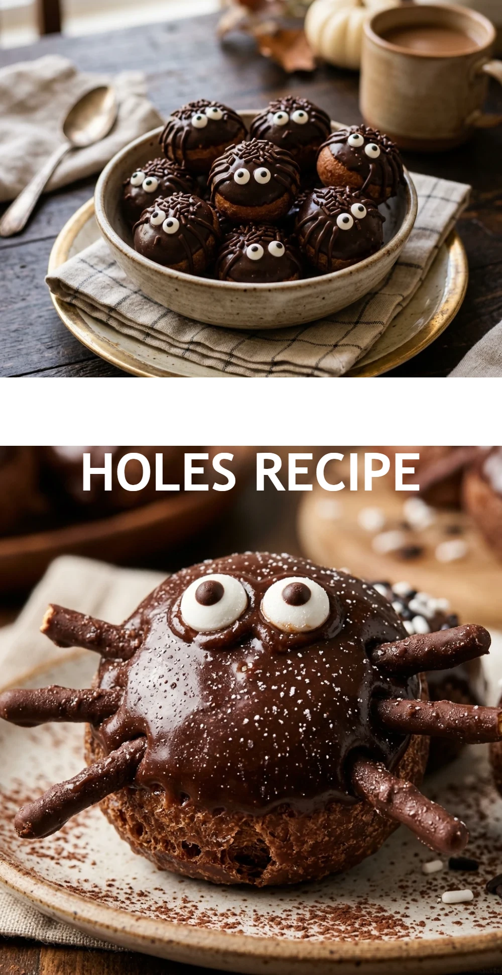 Spider Donut Holes Recipe