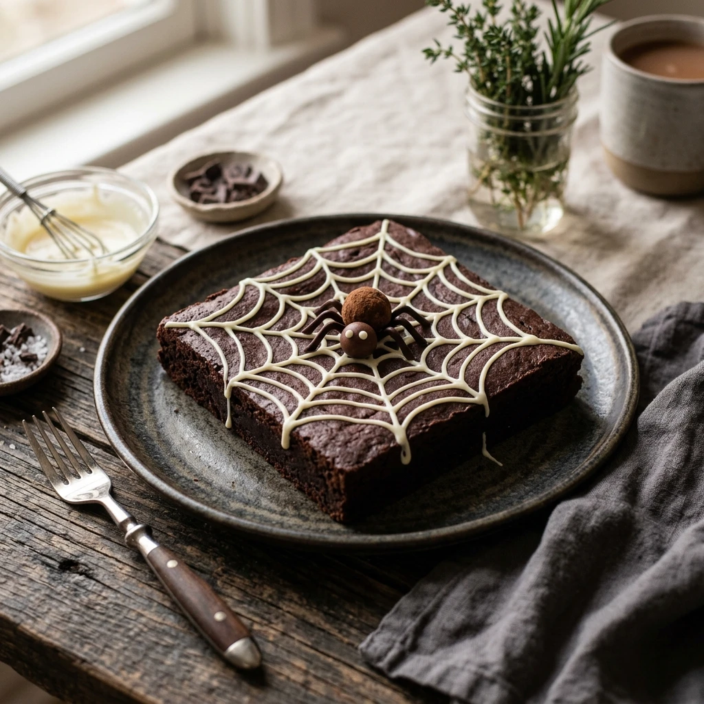 Spider Web Brownies Recipe