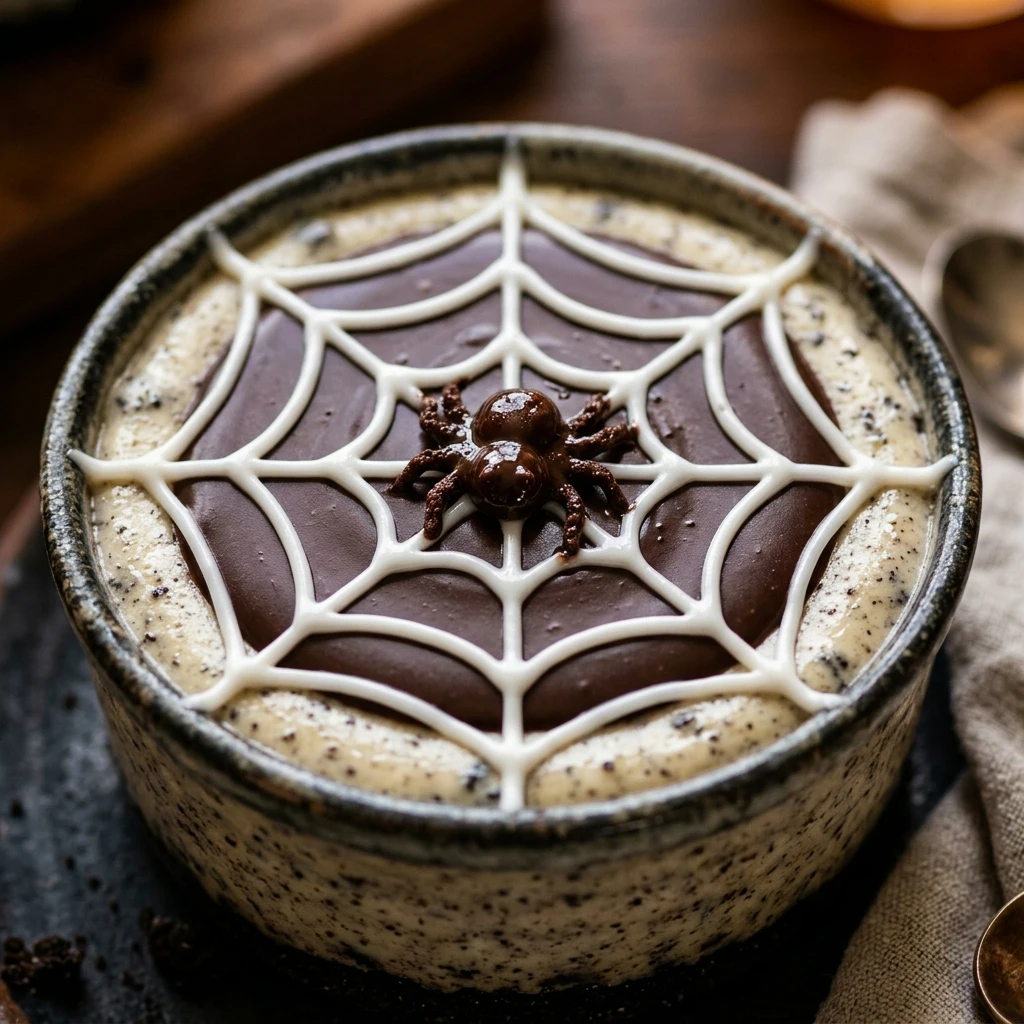Spider Web Oreo Cheesecake Cups Recipe