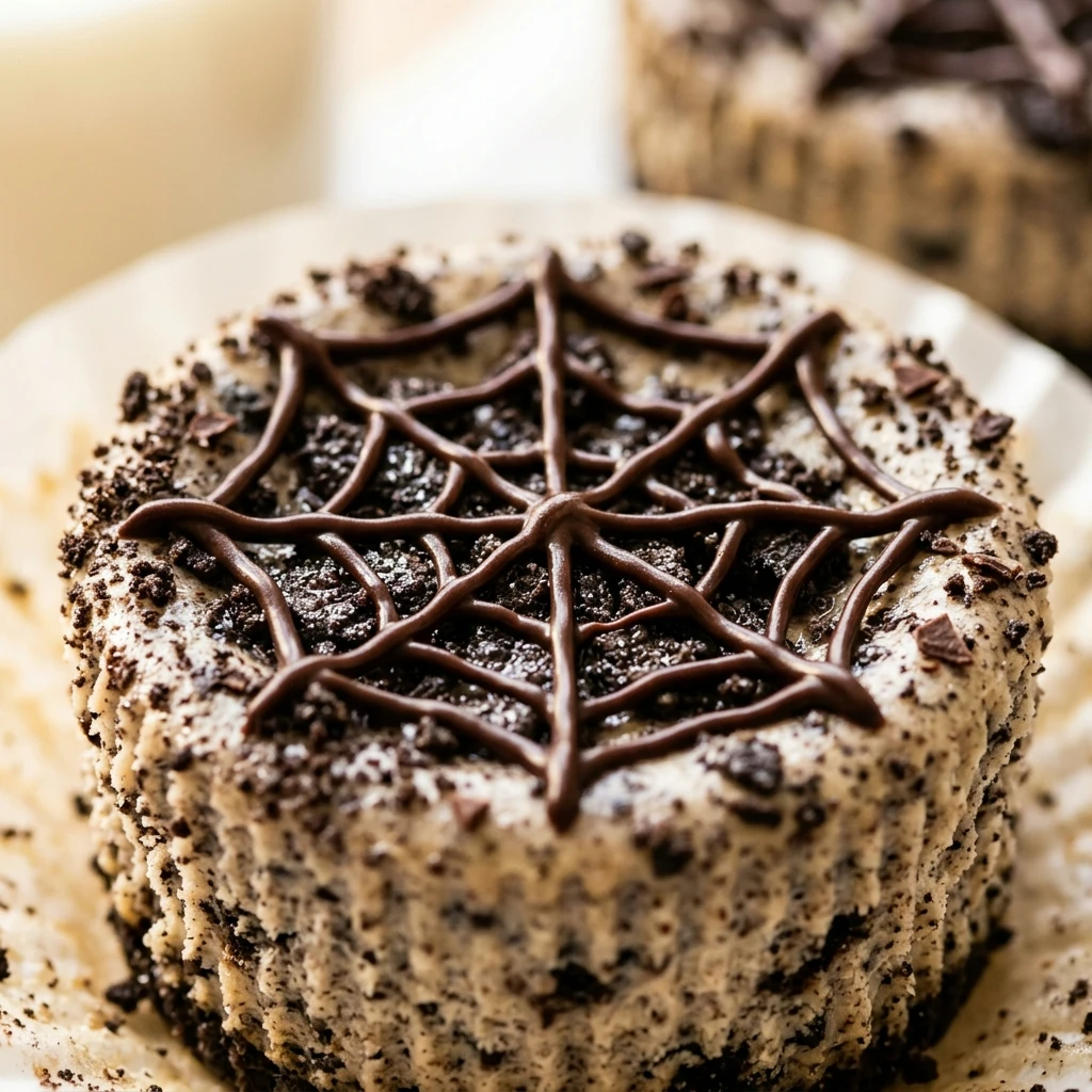 Spider Web Oreo Cheesecake Cups Recipe