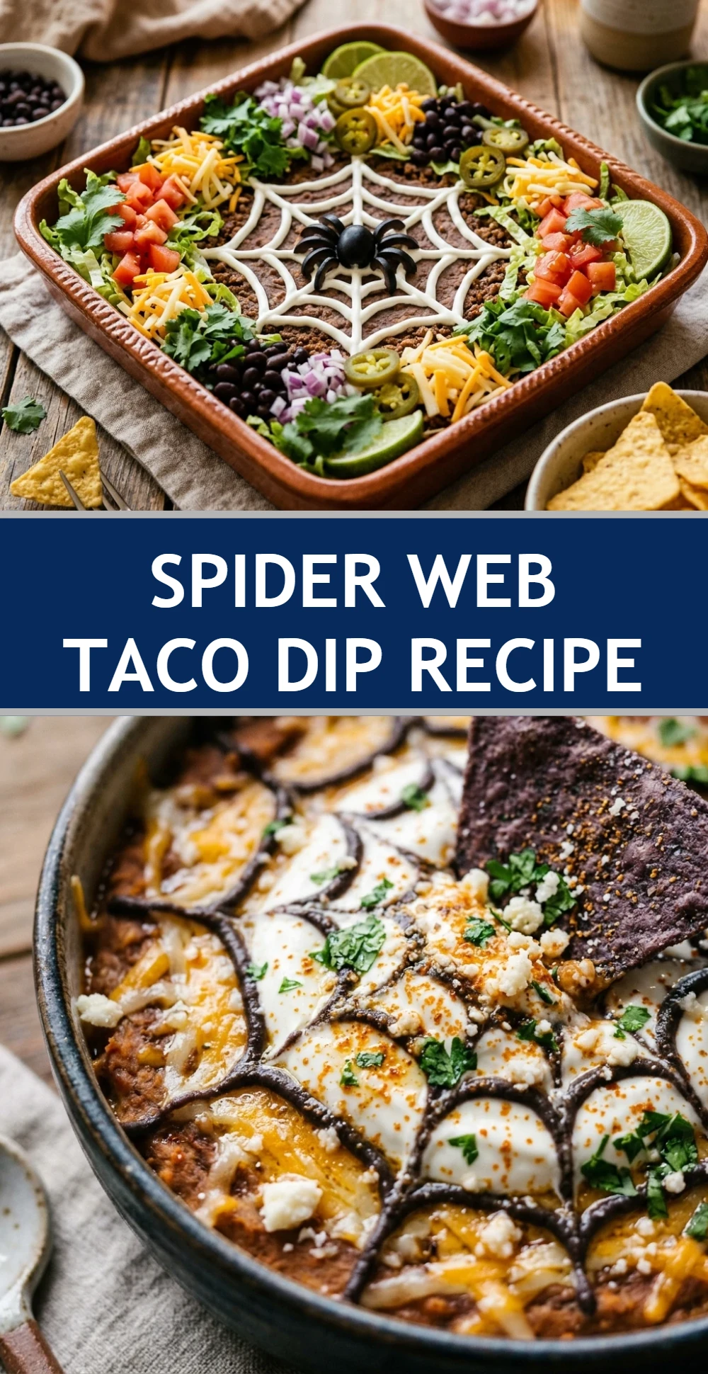 Spider Web Taco Dip Recipe