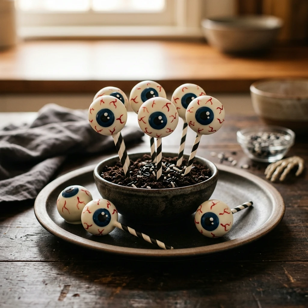 Spooky Eyeball Cake Pops Recipe