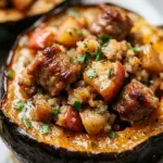 Stuffed Acorn Squash With Sausage And Apples