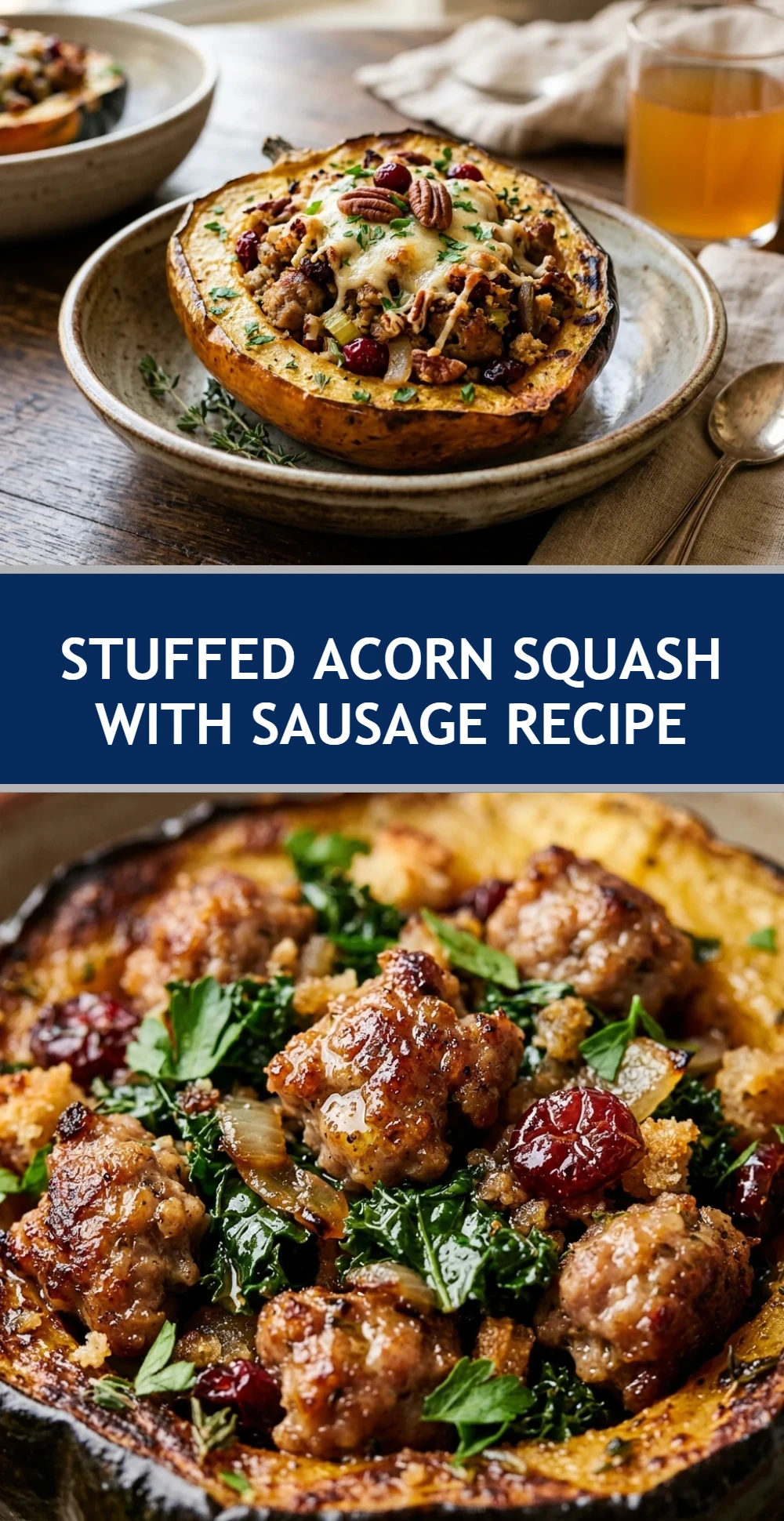 Stuffed Acorn Squash With Sausage Recipe