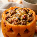 Stuffed Bell Peppers Jack O Lantern Recipe