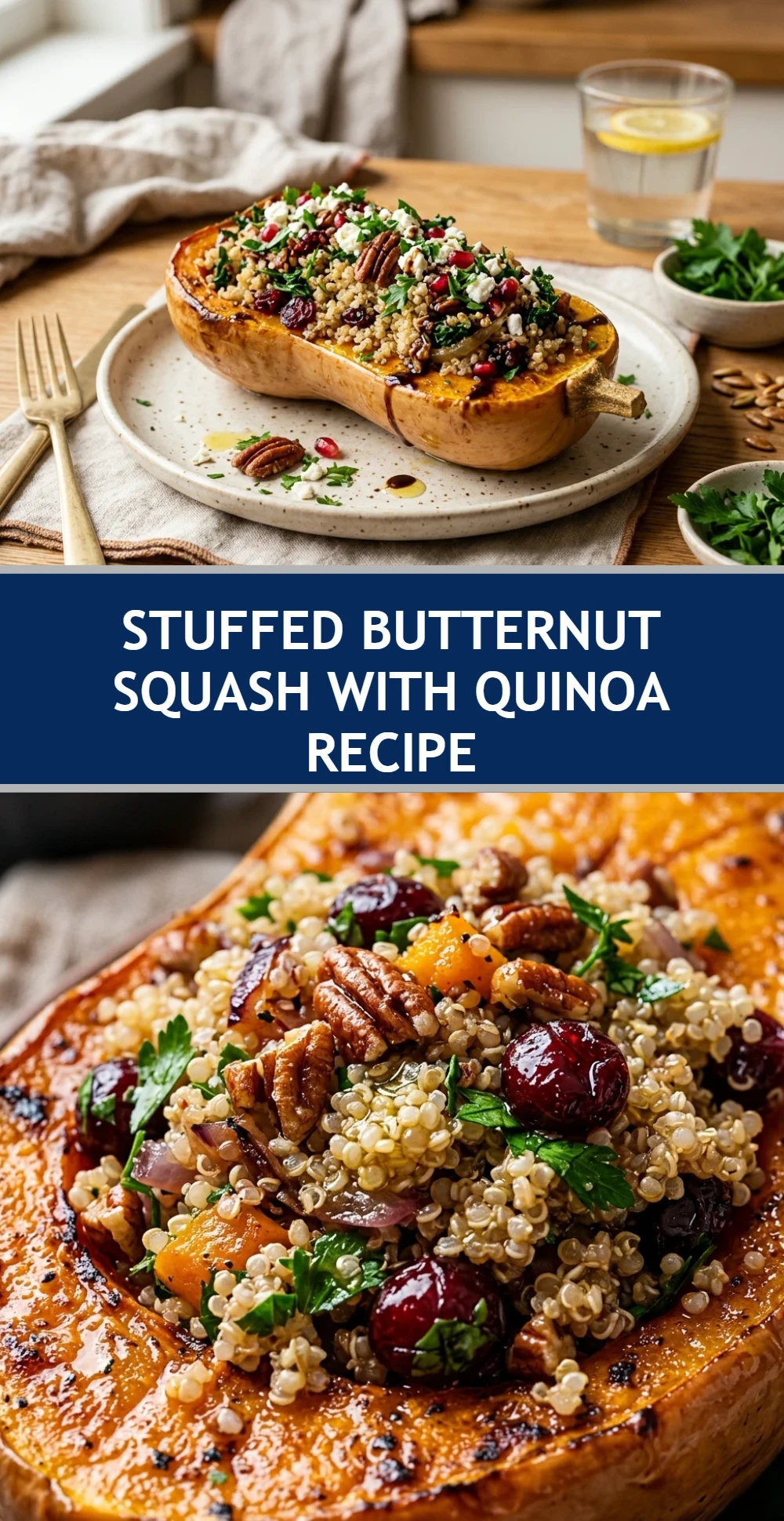 Stuffed Butternut Squash With Quinoa Recipe