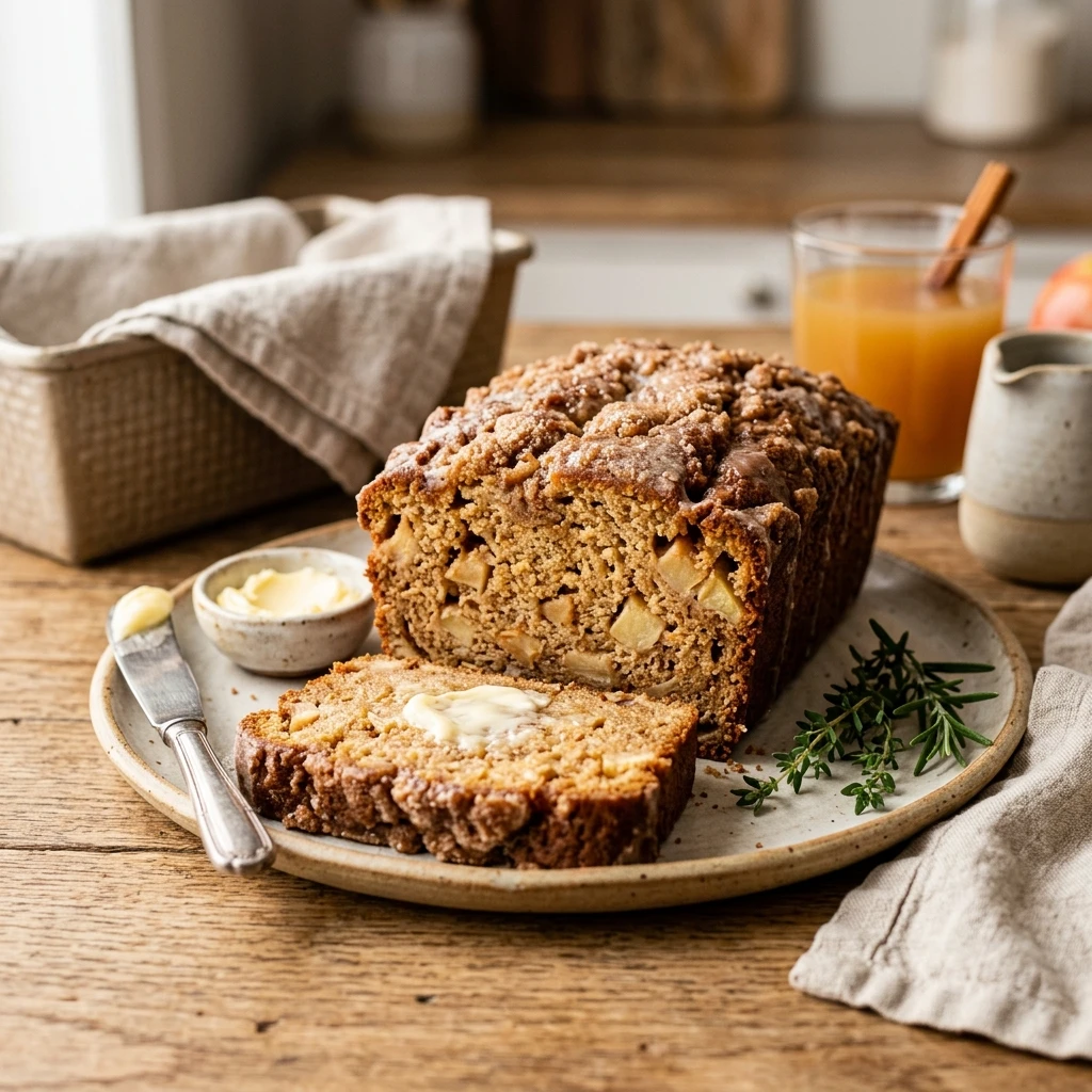 Sweet Apple Cider Bread Loaf Recipe
