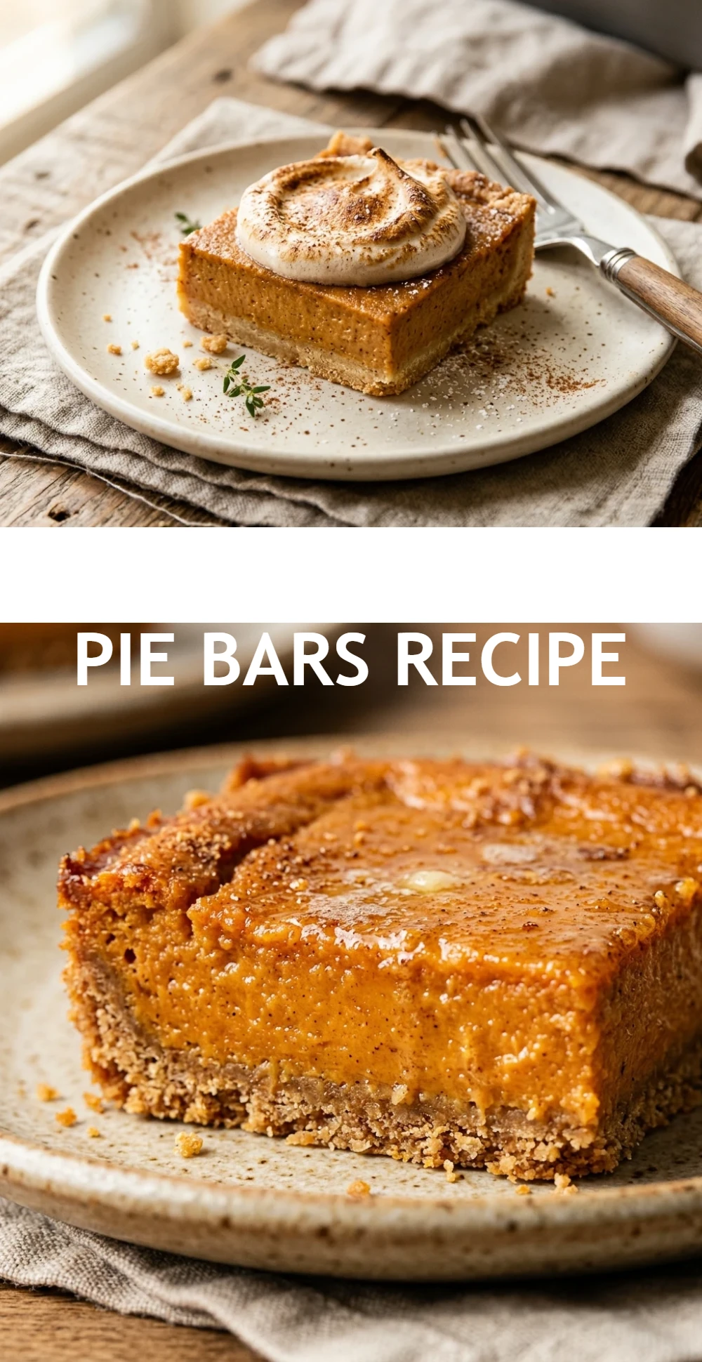 Sweet Potato Pie Bars Recipe