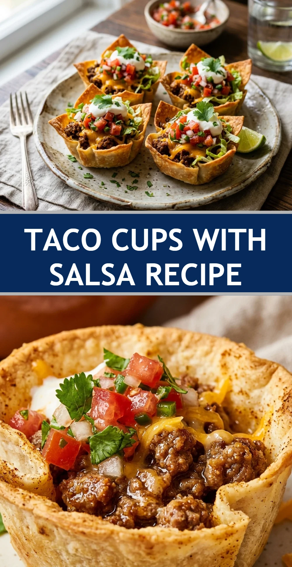 Taco Cups With Salsa Recipe