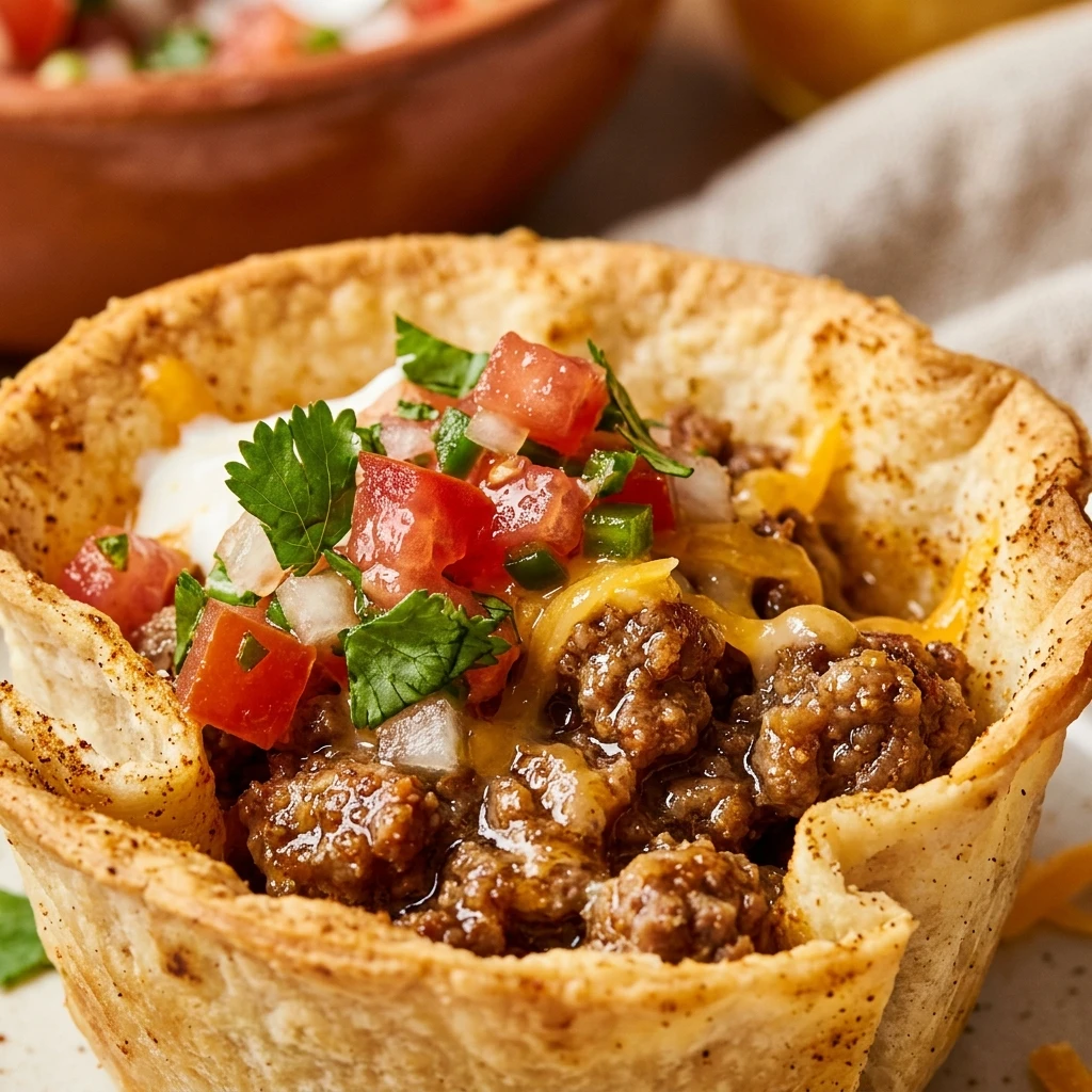 Taco Cups With Salsa Recipe