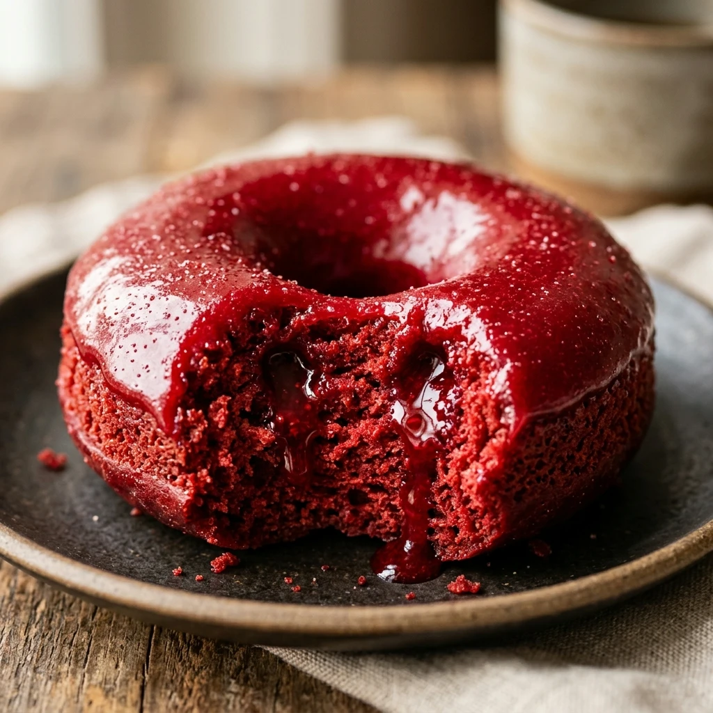 Vampire Bite Red Velvet Donuts Recipe