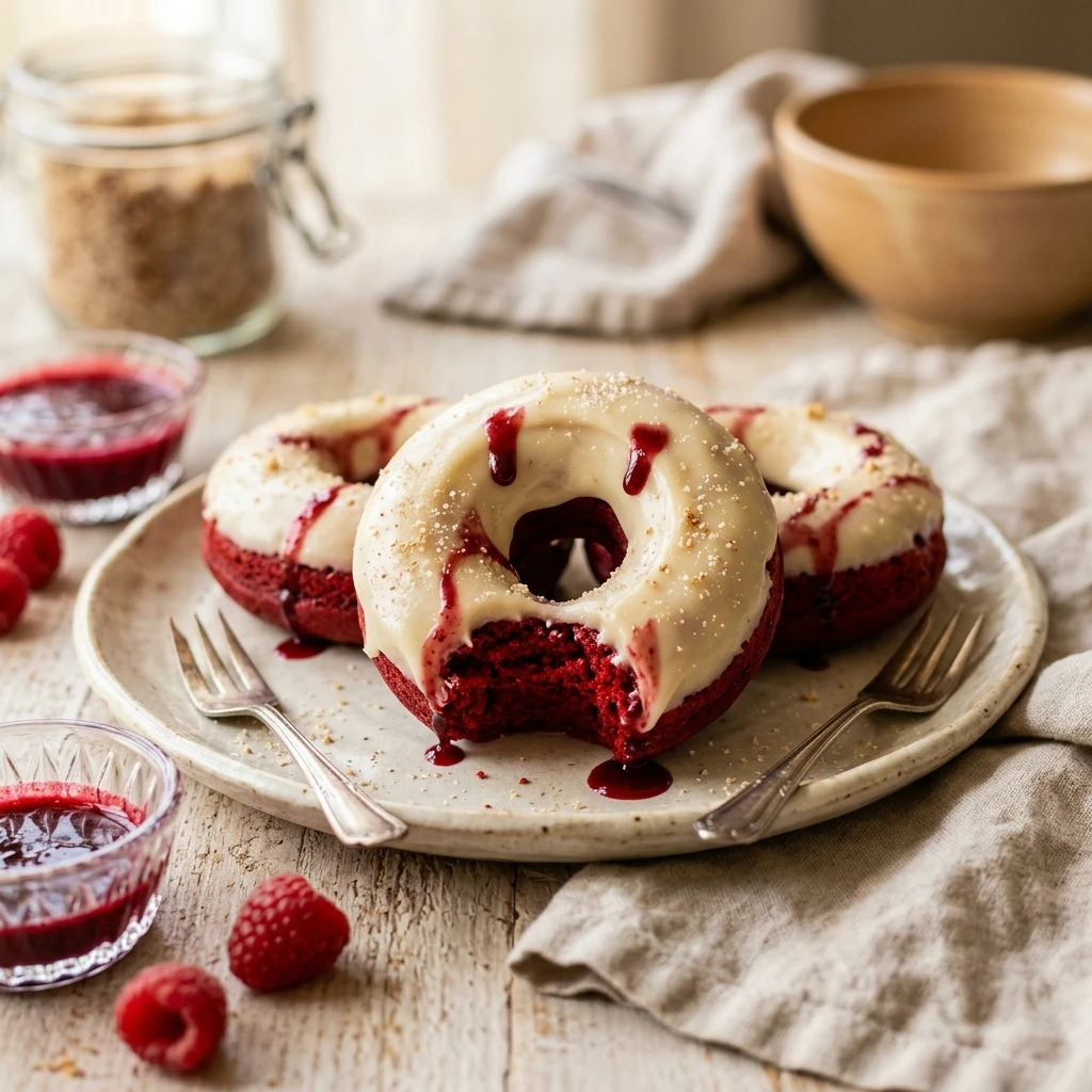 Vampire Bite Red Velvet Donuts Recipe