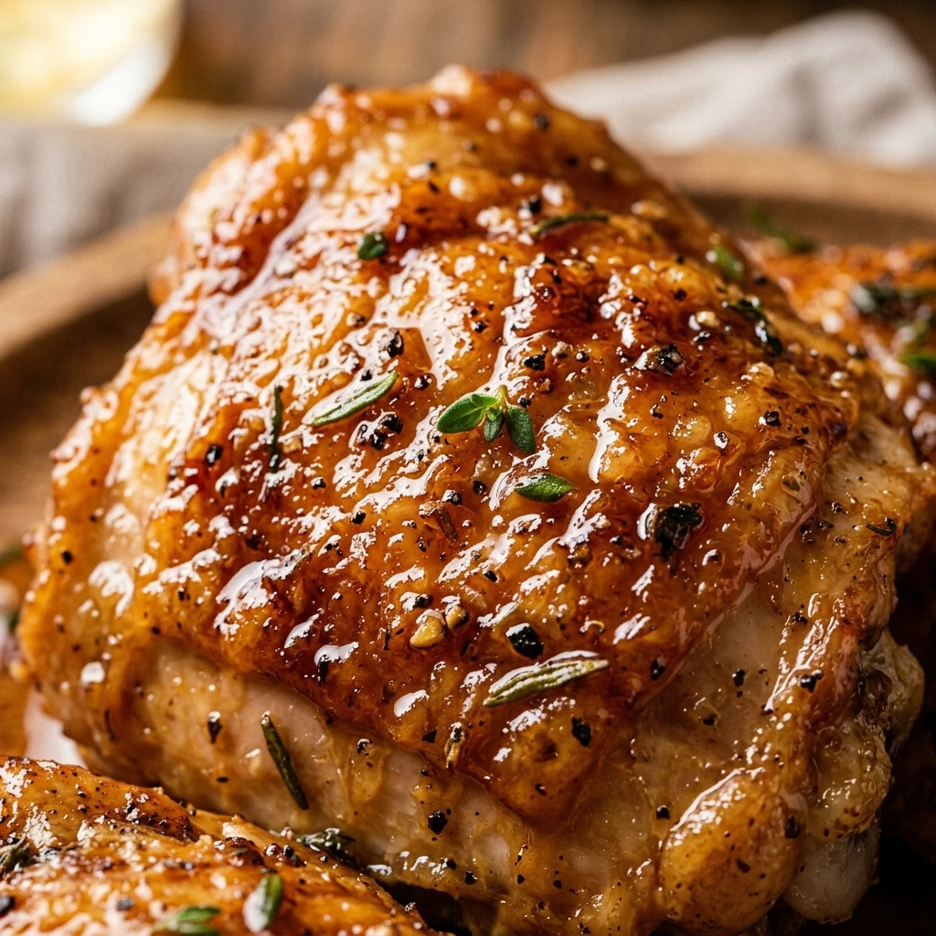 Air Fryer Apple Cider Glazed Chicken