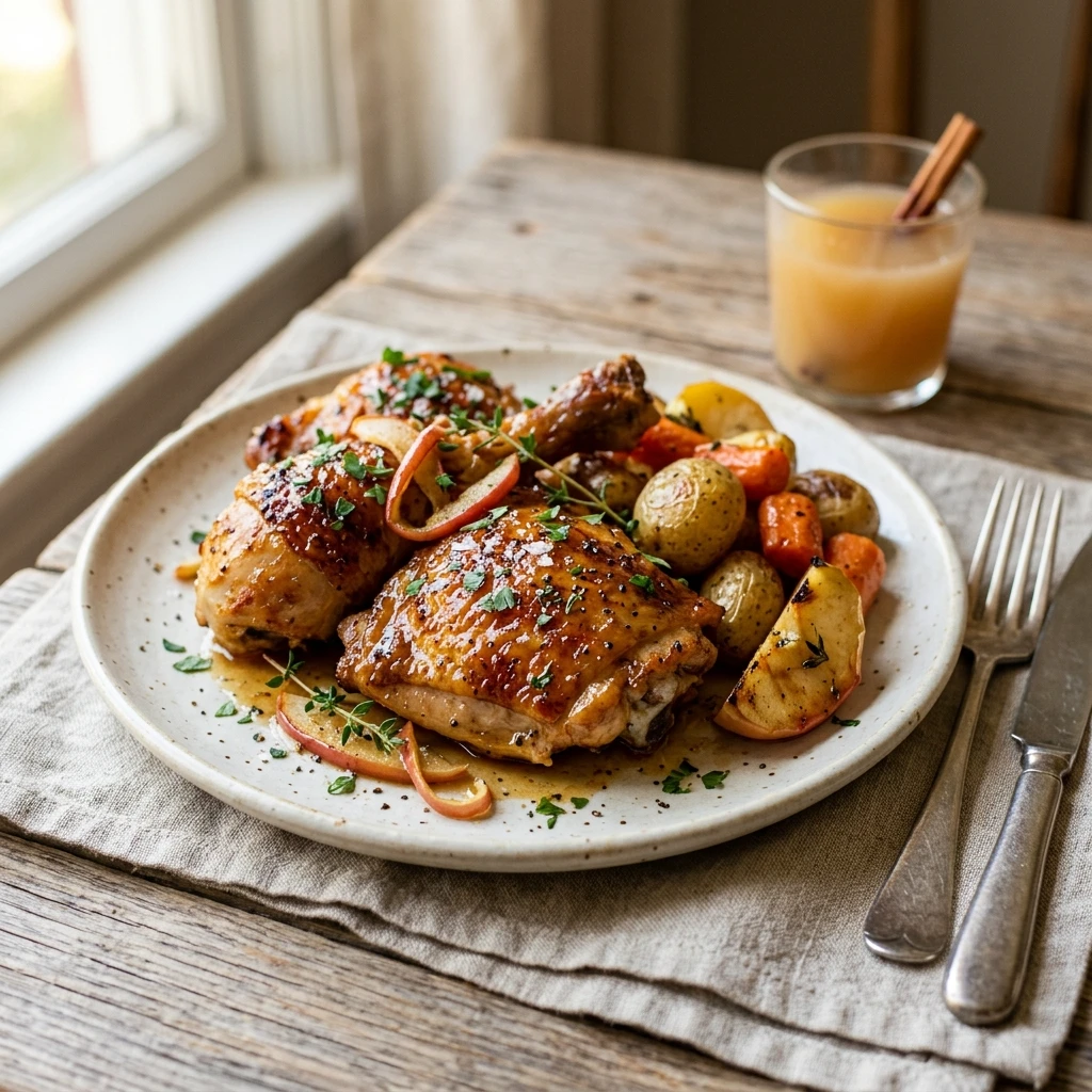 Air Fryer Apple Cider Glazed Chicken