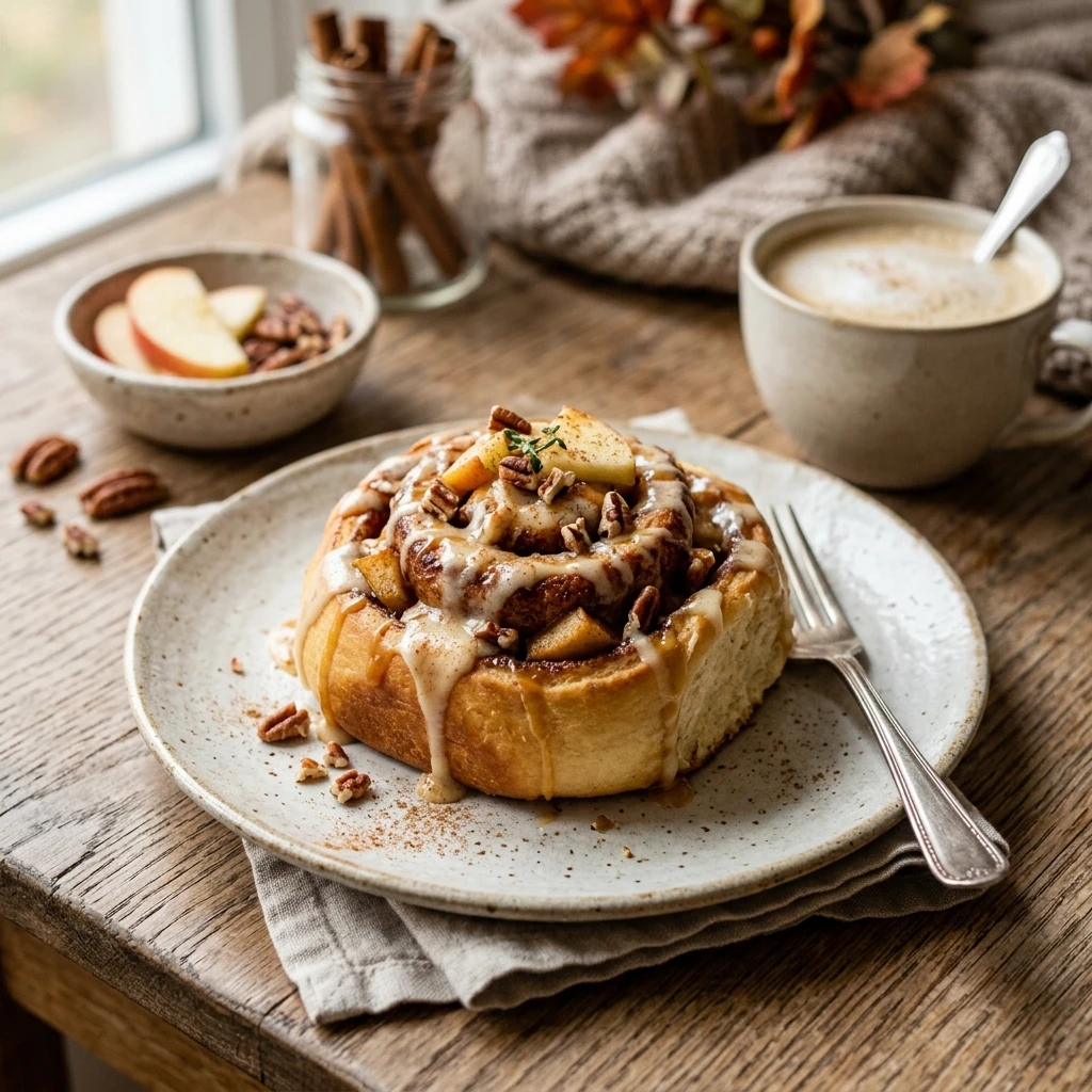 Air Fryer Apple Cinnamon Rolls Fall Breakfast