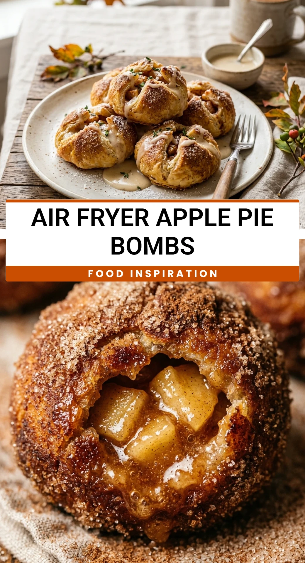 Air Fryer Apple Pie Bombs