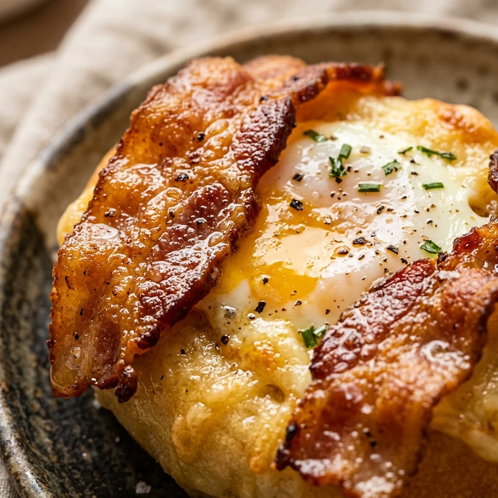Air Fryer Bacon and Eggs Breakfast Bomb