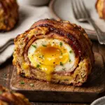 Air Fryer Bacon and Eggs Breakfast Bomb