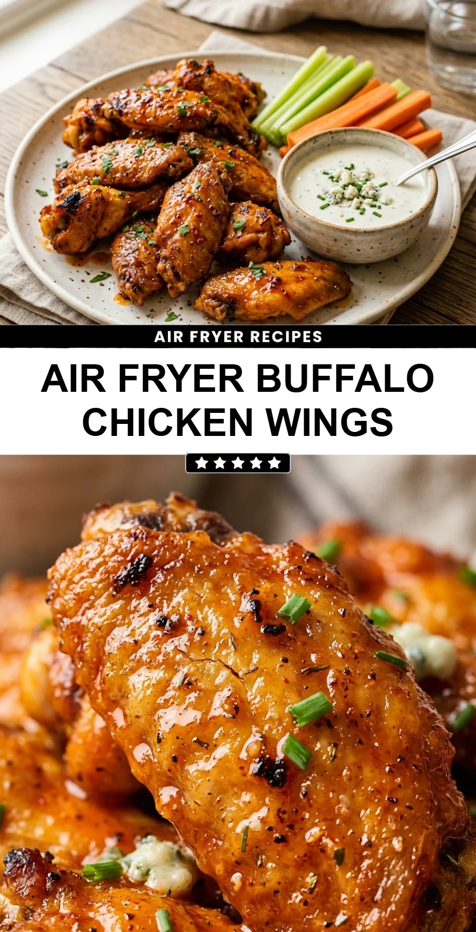 Air Fryer Buffalo Chicken Wings