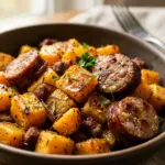 Air Fryer Butternut Squash and Sausage Dinner