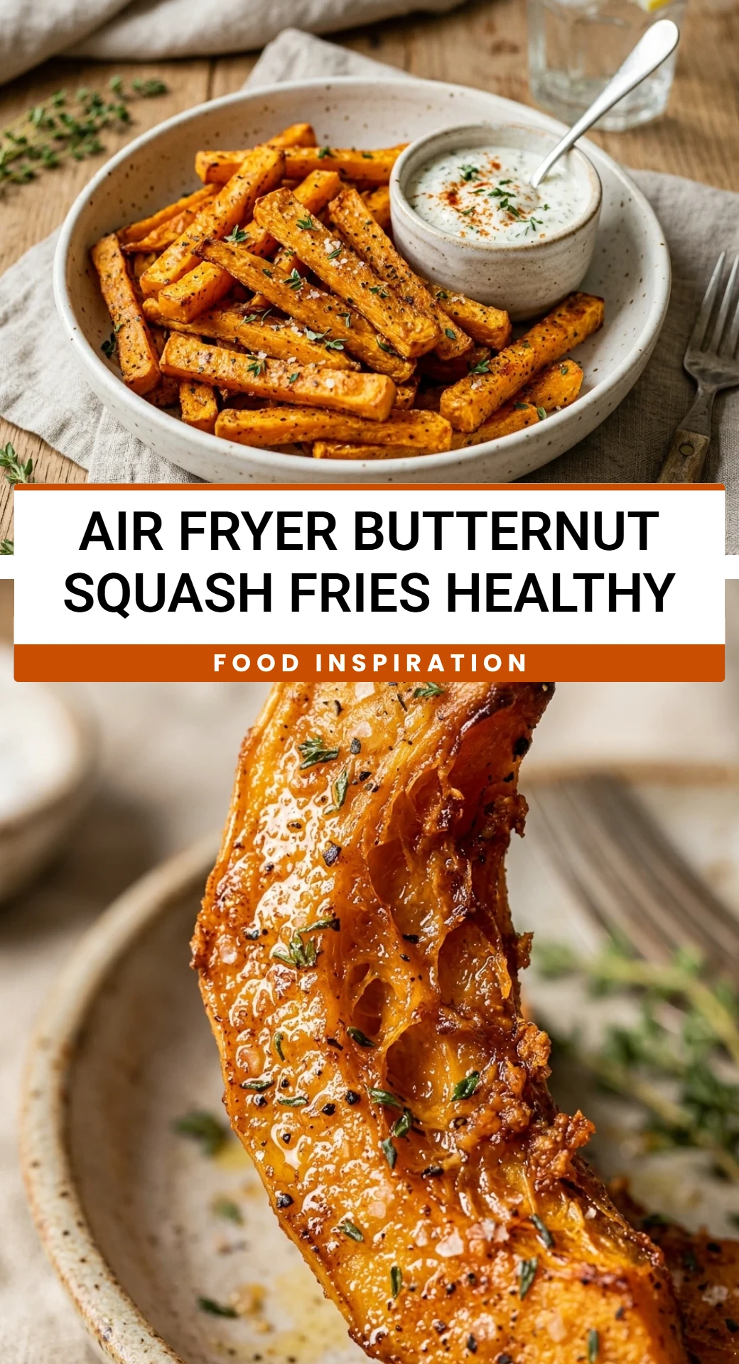 Air Fryer Butternut Squash Fries Healthy