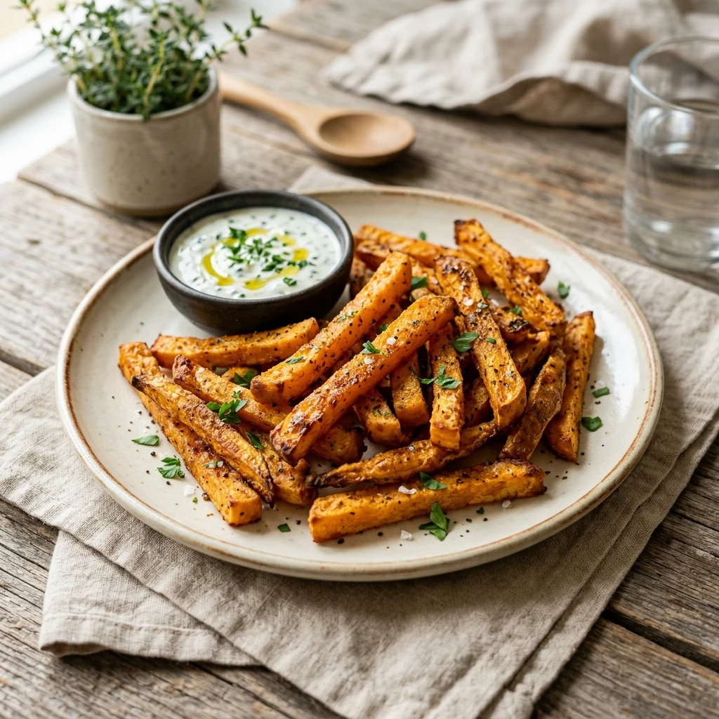 Air Fryer Butternut Squash Fries Healthy