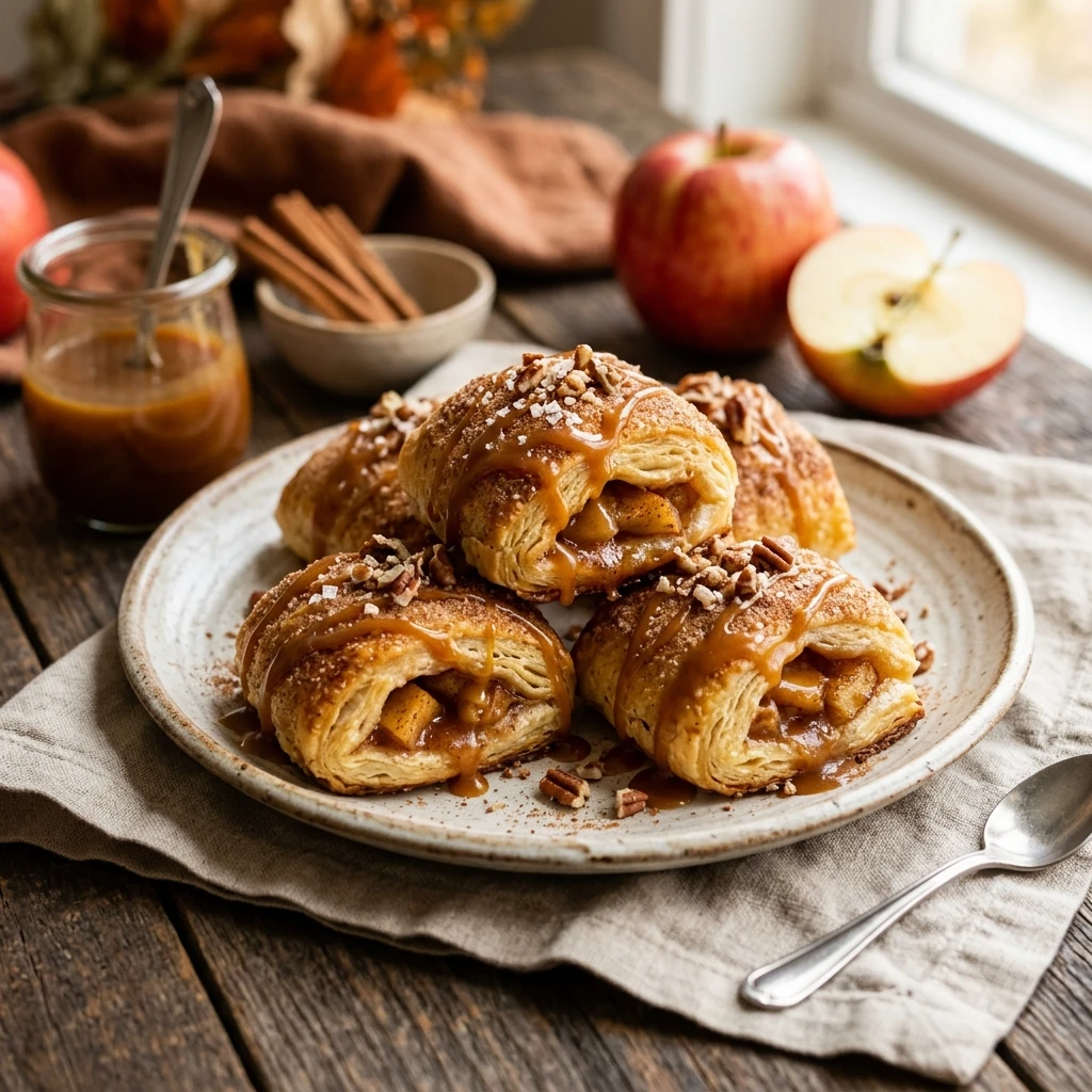 Air Fryer Caramel Apple Bombs Fall