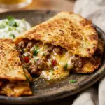Air Fryer Cheesy Ground Beef Quesadillas