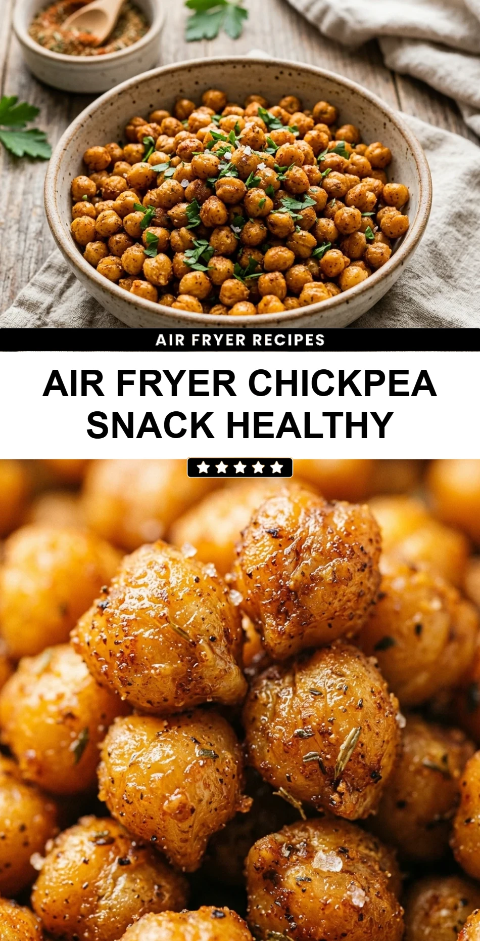 Air Fryer Chickpea Snack Healthy