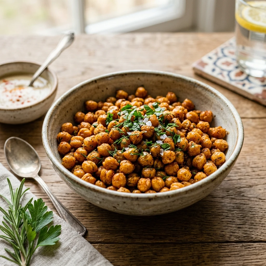 Air Fryer Chickpea Snack Healthy