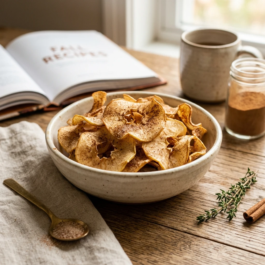 Air Fryer Cinnamon Apple Chips Fall