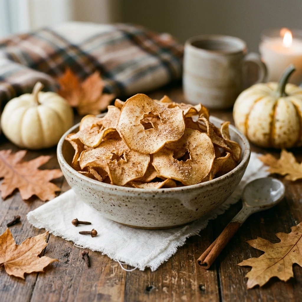Air Fryer Cinnamon Apple Chips Fall