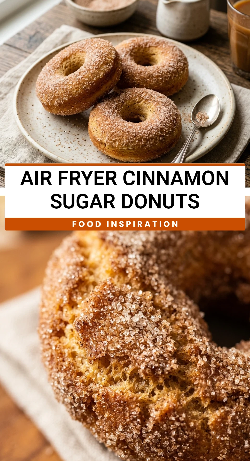 Air Fryer Cinnamon Sugar Donuts