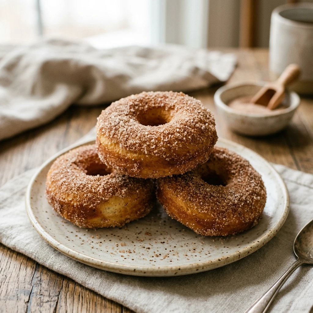 Air Fryer Cinnamon Sugar Donuts