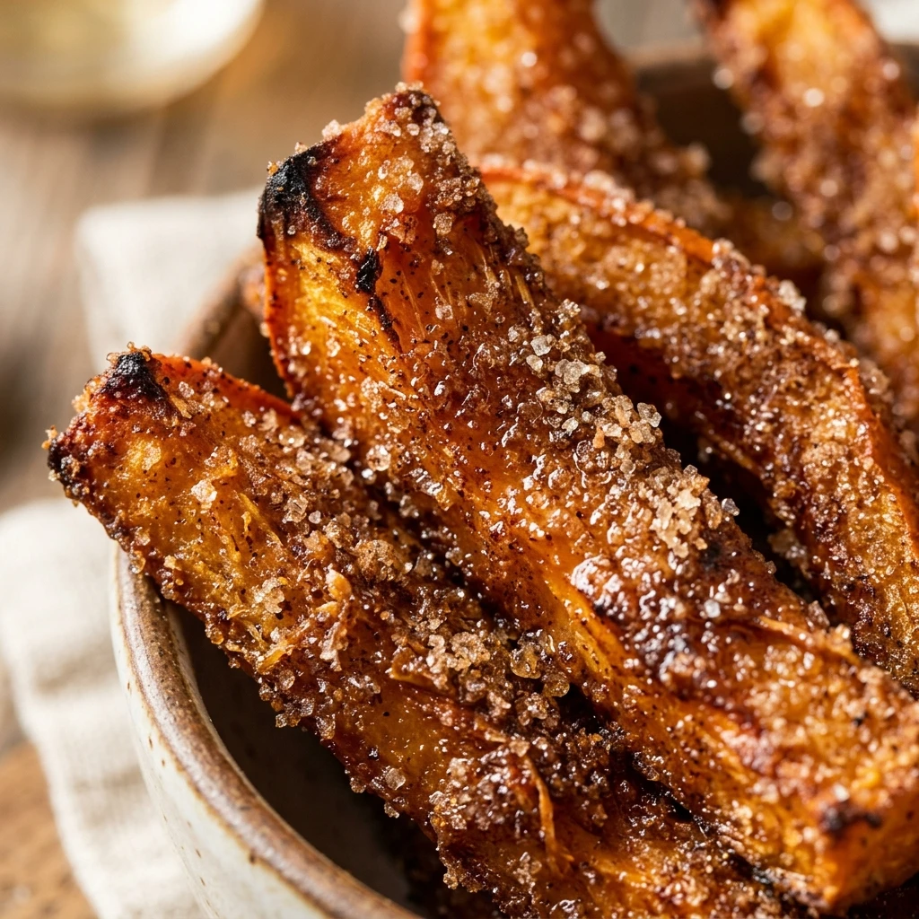 Air Fryer Cinnamon Sugar Pumpkin Fries