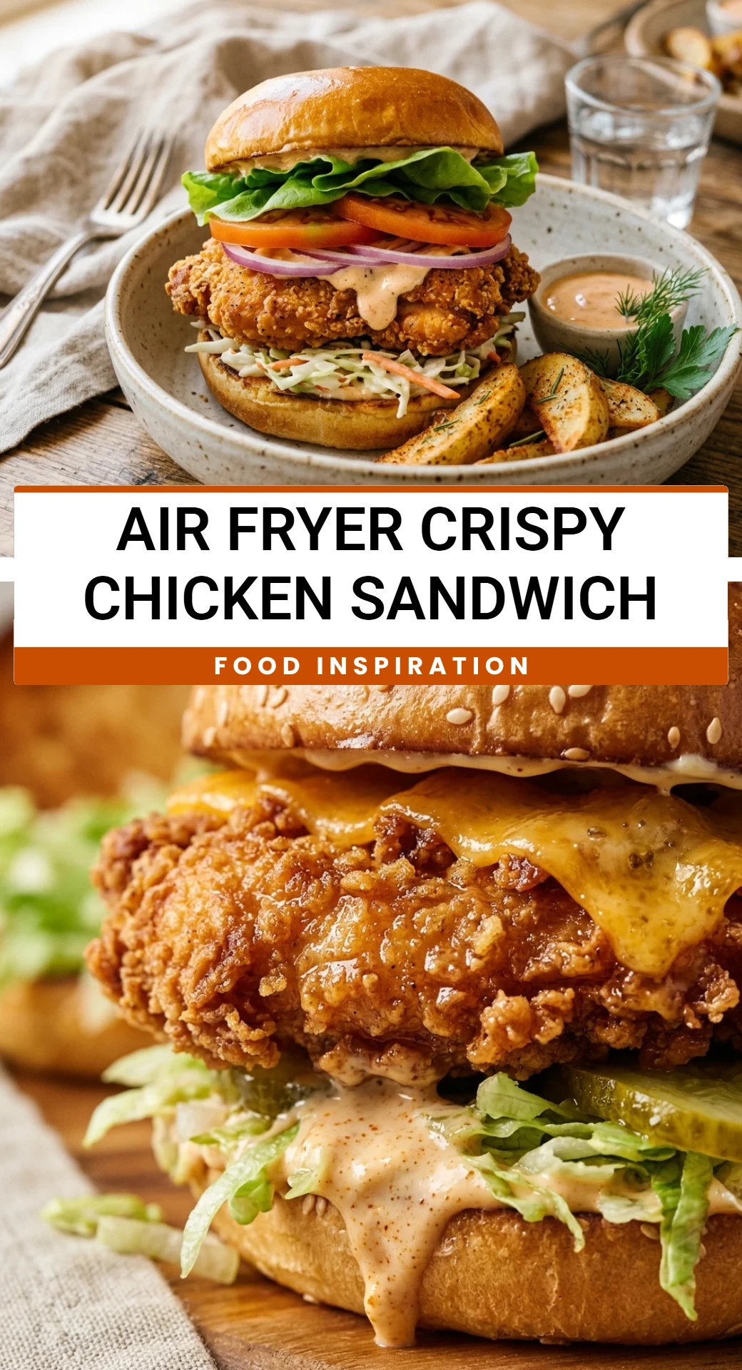 Air Fryer Crispy Chicken Sandwich