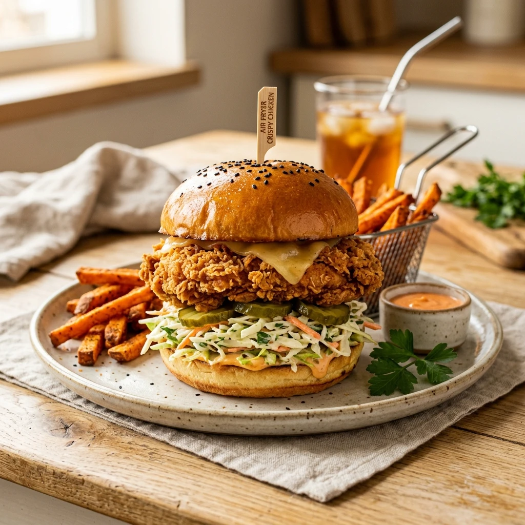 Air Fryer Crispy Chicken Sandwich