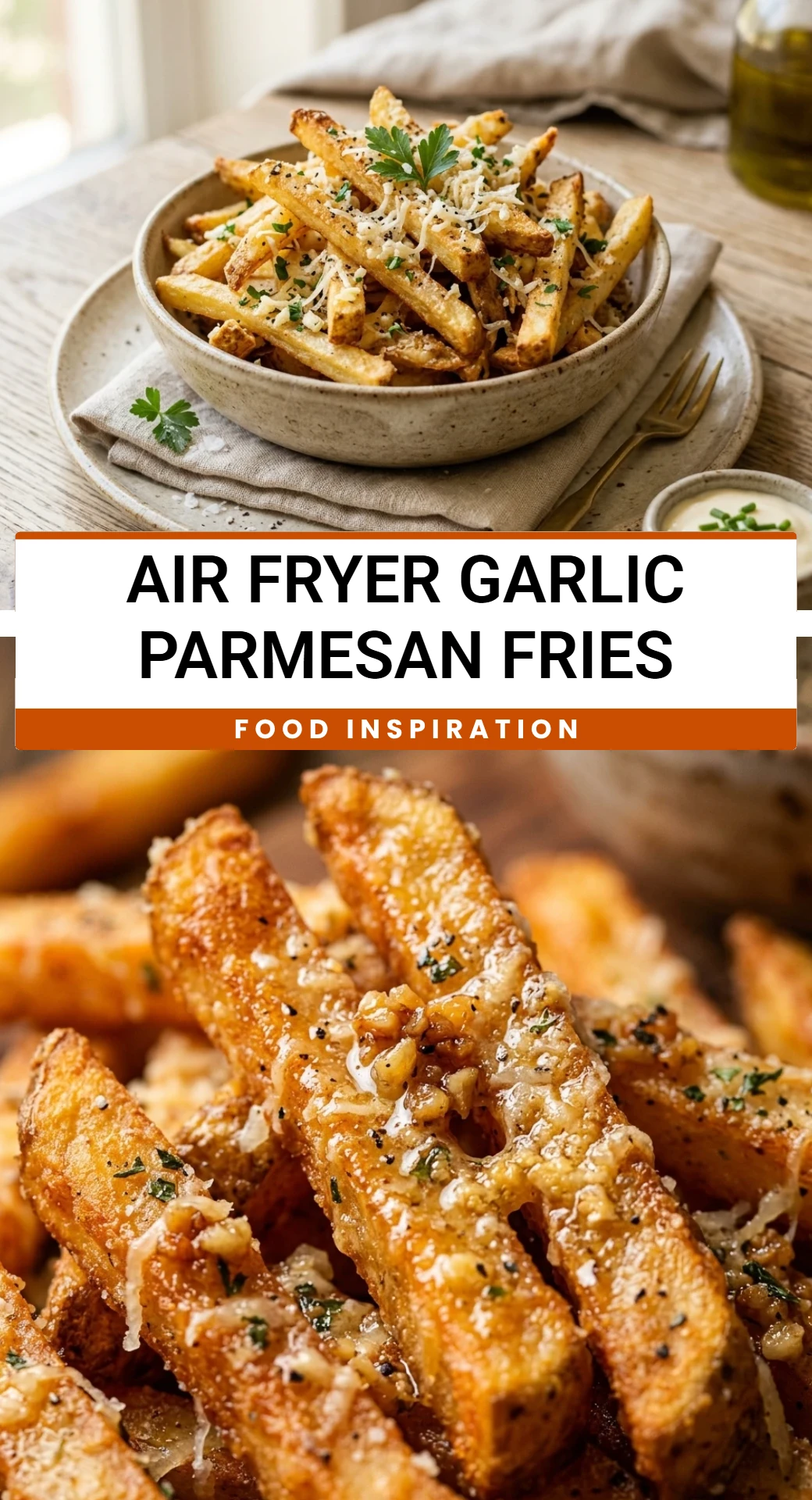 Air Fryer Garlic Parmesan Fries