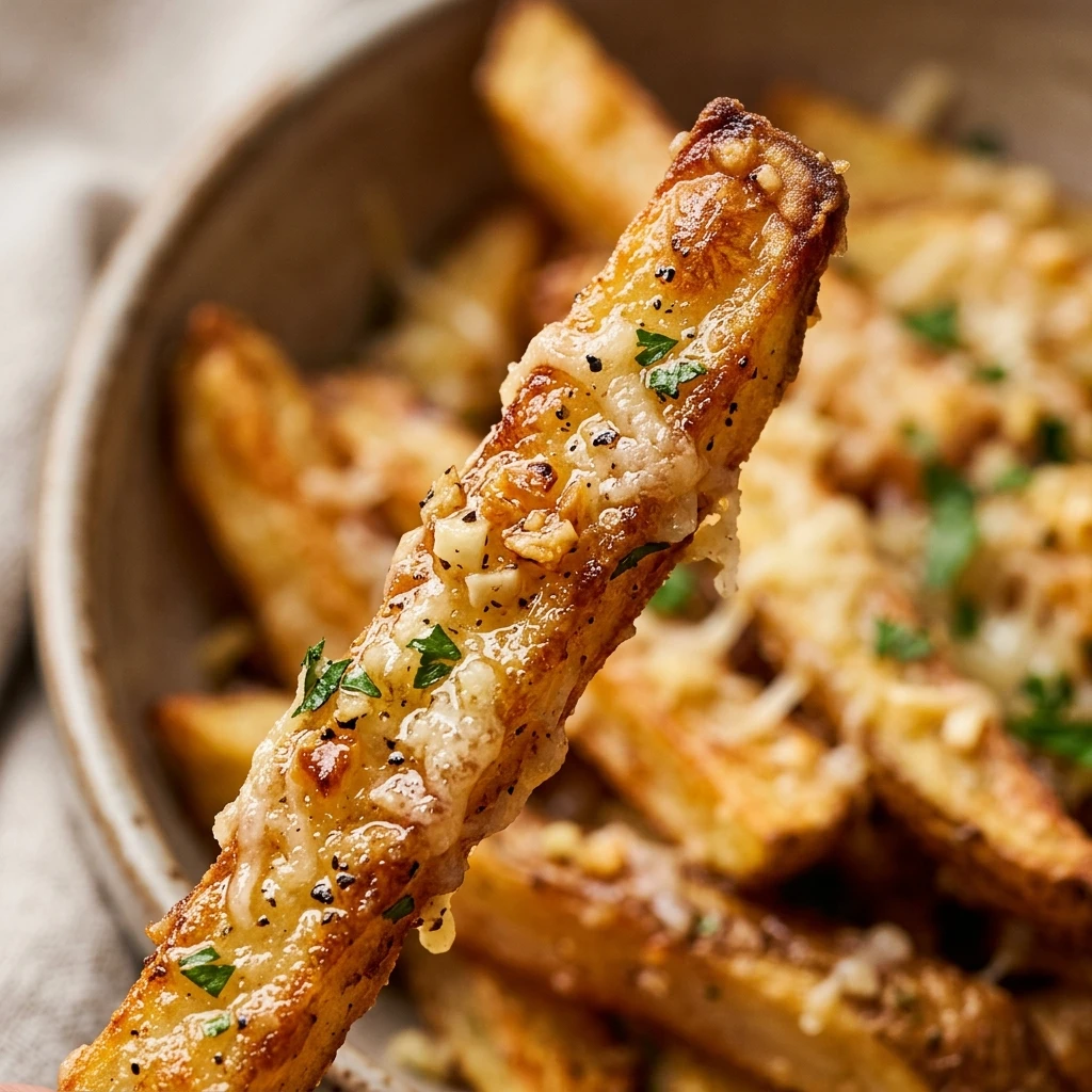 Air Fryer Garlic Parmesan Fries