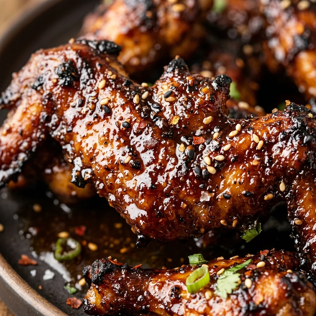 Air Fryer Halloween Bat Wings BBQ