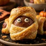 Air Fryer Halloween Mummy Hot Dogs